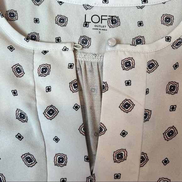 LOFT Mixed Media Bell Cuff Top | Size Small - Picture 7 of 12